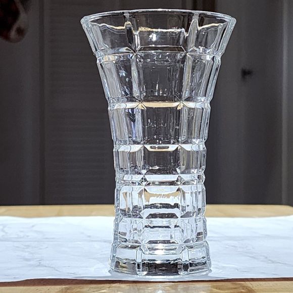 Vintage Crystal Clear Bud‎ Vase 4.7x2.7inch Japan - Picture 2 of 13